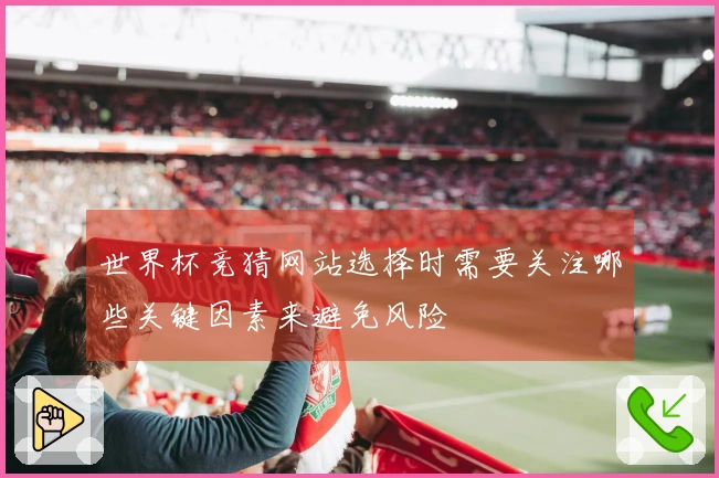 世界杯竞猜网站选择时需要关注哪些关键因素来避免风险